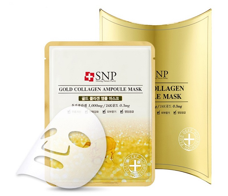 Mặt nạ SNP Gold Collagen Ampoul Mask