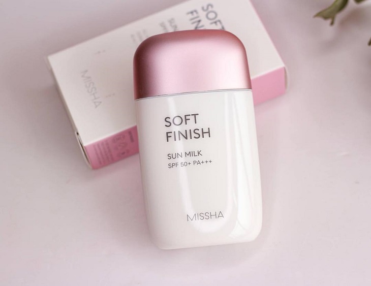 Missha soft finish sun milk SPF50 + PA +++