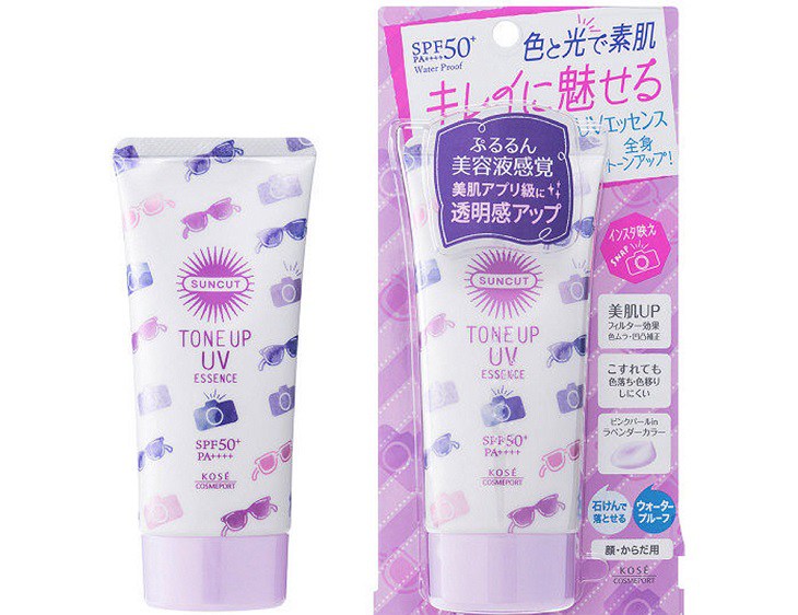 Kem chống nắng Nhật Bản Kose Cosmeport Suncut Tone Up UV Essence