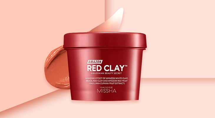 Missha Amazon Red Clay™Pore Mask là mặt nạ đất sét được dùng phổ biến