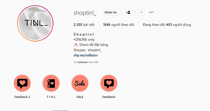 Shop Tinl là shop quần áo trên instagram bạn có thể tin tưởng