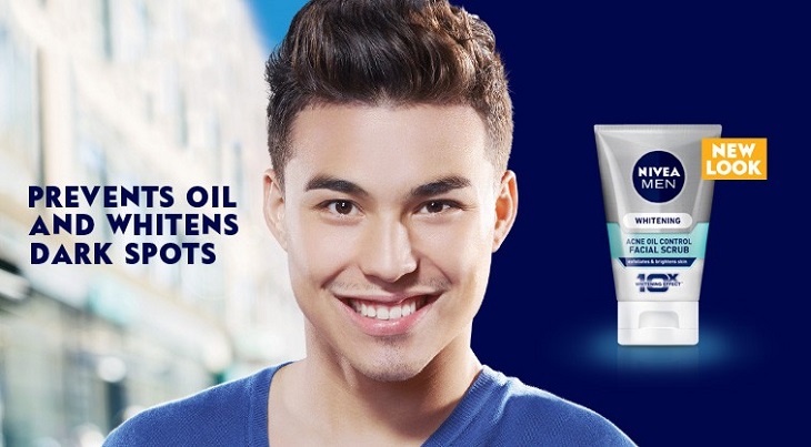Sữa rửa mặt Nivea For Men Oil Control Facial Scrub cho làn da dầu mụn
