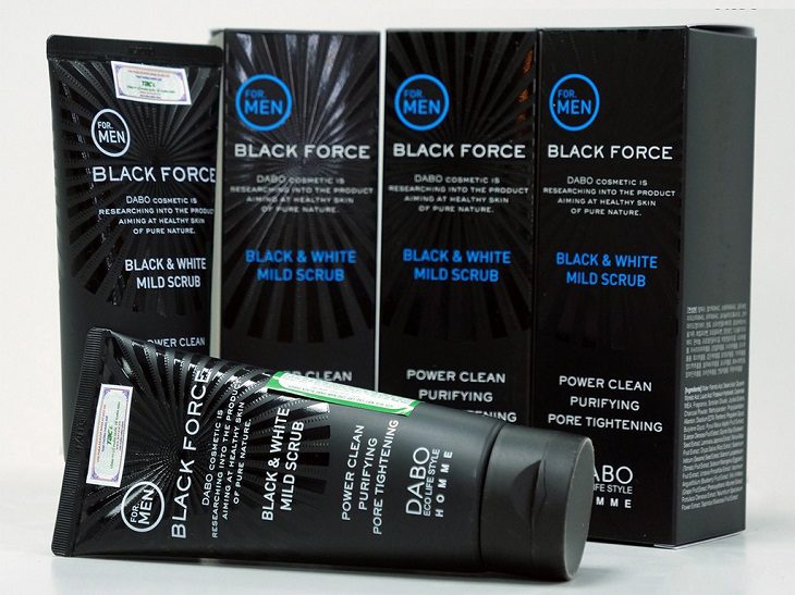 Dabo Black Force Foam Cleanser Black & White Mild Scrub