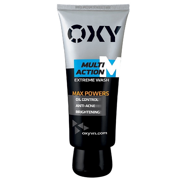 Sữa rửa mặt cho nam Oxy Multi Action 100g dành cho da dầu mụn, bóng nhờn