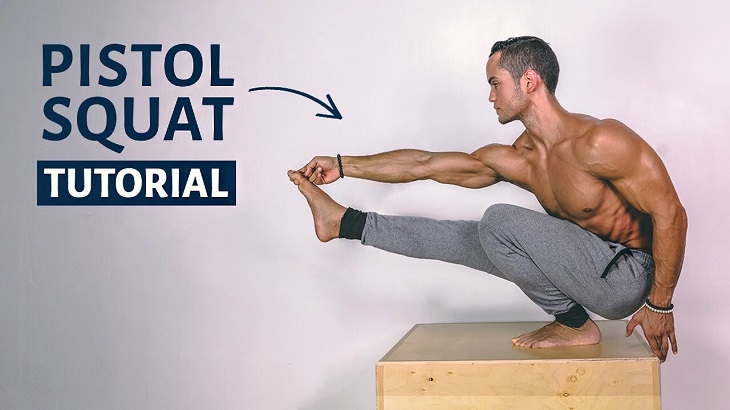 Bài tập squat giảm mỡ bụng hiệu quả - Squat Pistol