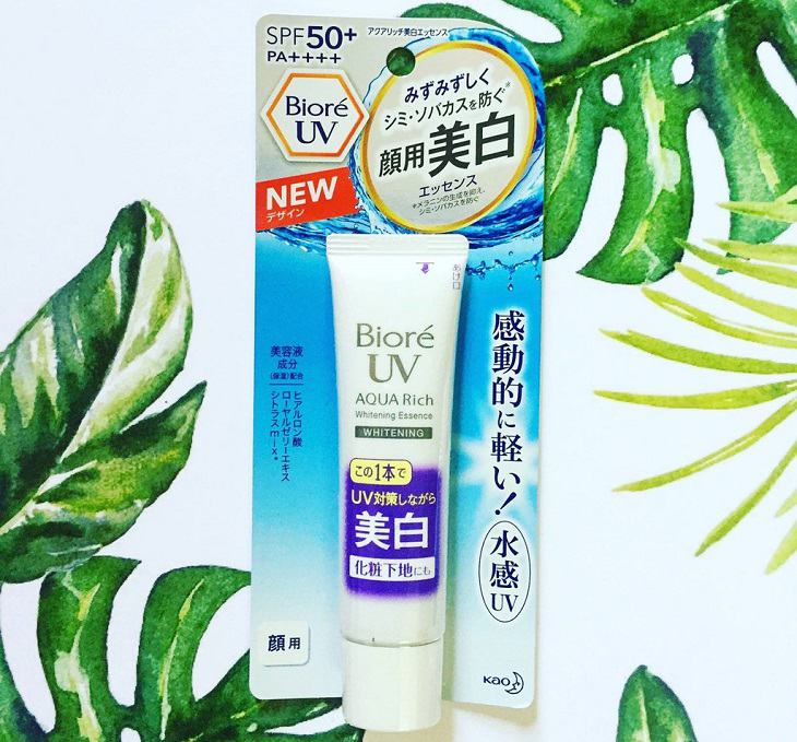 Sản phẩm chống nắng Biore UV Aquarich Whitening Essence SPF 50+ PA+++