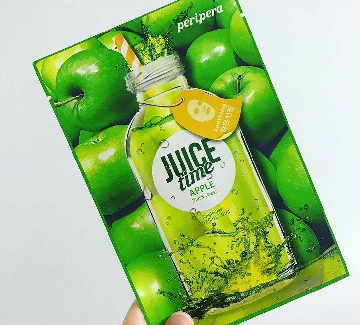 Mặt nạ giấy Hàn Quốc Peripera Juice Time Mask Sheet 3 Apple