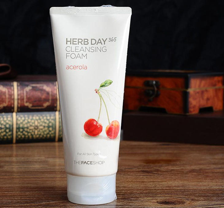 Sữa rửa mặt Herb Day 365 cherry mang đến nhiều công dụng tốt cho da