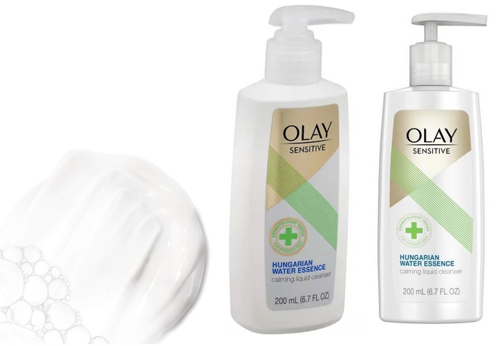 Sữa rửa mặt Olay Sensitive Facial Cleanser với Hungarian Water Essence