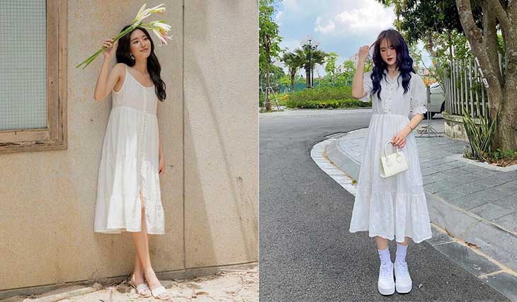 Diện váy trắng giản dị Thùy Tiên vẫn đẹp hút hồn với nhan sắc thăng hạng  sau 6 tháng đăng quang