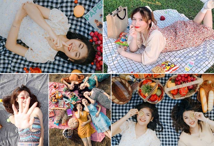 TOP 15 ý tưởng tạo dáng chụp ảnh picnic cực xinh ấn tượng
