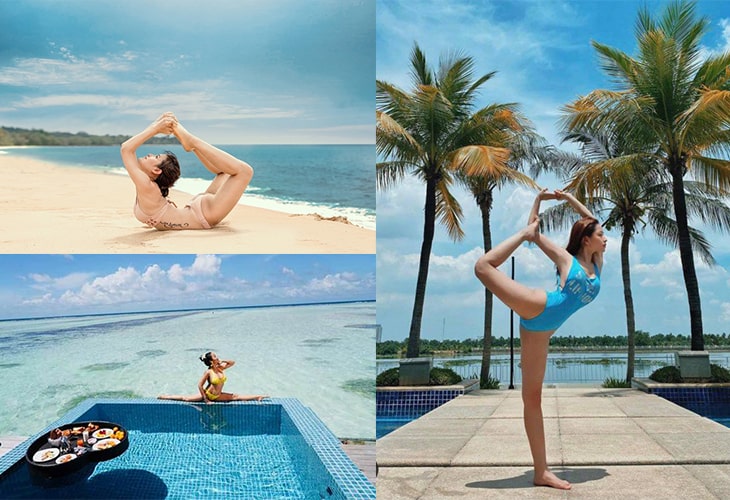 Cách tạo dáng chụp ảnh Yoga ở resort