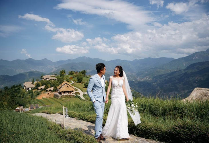 Bộ ảnh cưới thật lãng mạn tại Sapa Jade Hill resort & spa của đôi bạn trẻ
