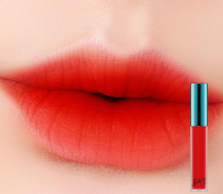 Son môi màu đỏ cam Bbia Last Velvet Lip Tint mã màu #02