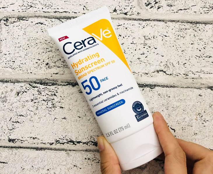CeraVe Hydrating Sunscreen Body Lotion Broad Spectrum SPF 50