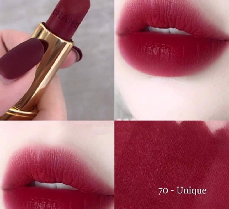 Son môi màu đỏ đô Chanel 70 Unique