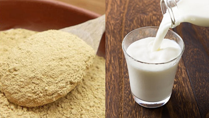 Sử dụng bột cam thảo kết hợp với sữa tươi không đường