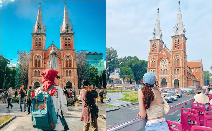 Nhà thờ Đức Bà là một công trình nổi tiếng tại thành phố Hồ Chí Minh