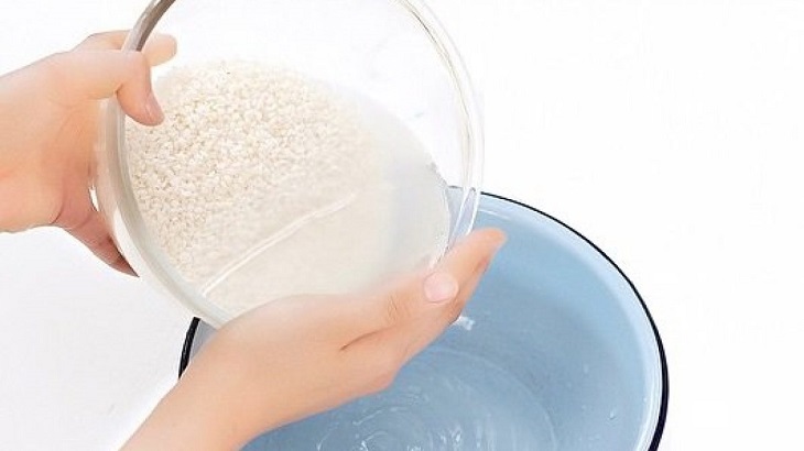 Tắm trắng mặt cho nam bằng nước vo gạo