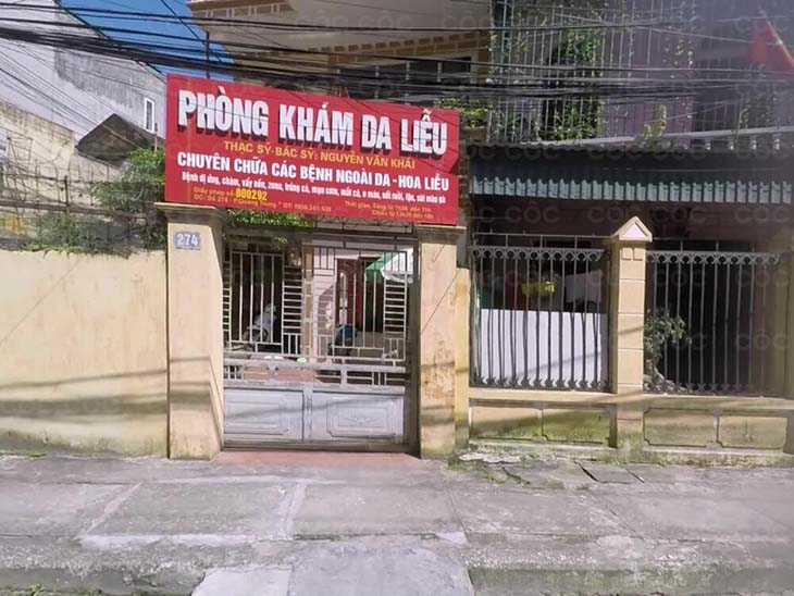 Phòng khám có địa chỉ tại phường Quang Trung, thành phố Thái Bình