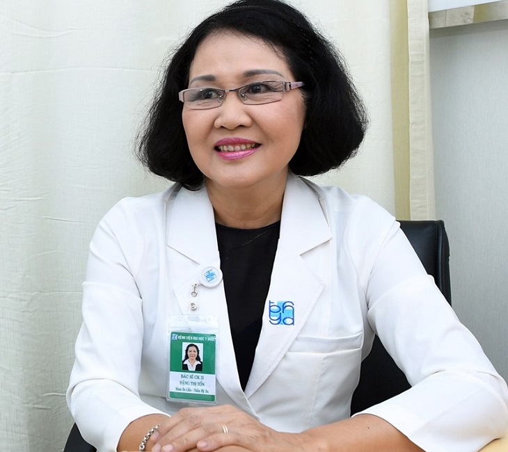 Bác sĩ CKII Đặng Thị Tốn là bác sĩ trị nám giỏi ở TPHCM