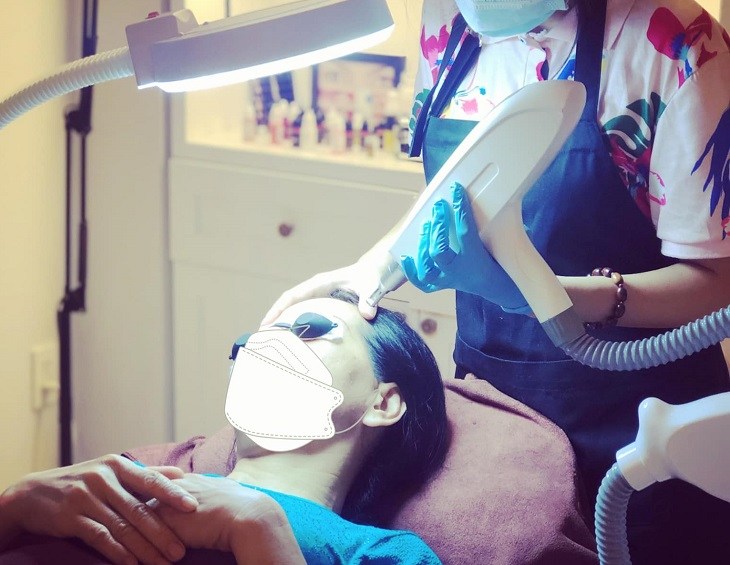 Hình ảnh thực tế khách hàng điều trị sẹo tại Beauty Spa bs Lệ Thủy
