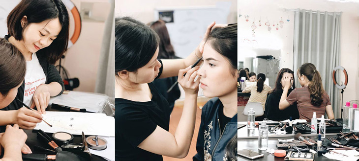 Hoa Trần Makeup là một trong các trung tâm dạy make up tại Hà Nội được nhiều sao lựa chọn
