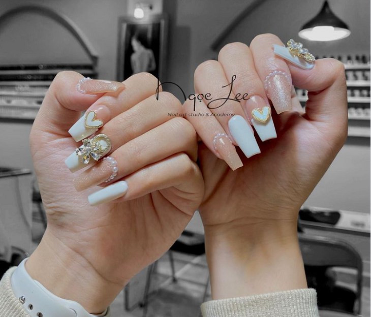 Mẫu nail xinh xắn được tạo ra bởi Ngọc Lee Nails