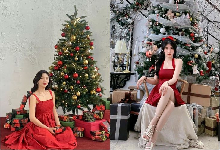 Cùng ngắm nhìn dáng chụp hình Noel đầy trẻ trung và xinh đẹp, mang đến niềm vui và sự phấn khích cho mùa giáng sinh sắp tới. Đừng bỏ qua hình ảnh đáng yêu này nhé!