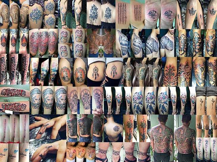 Một số tác phẩm nghệ thuật tại Tùng Lê Tattoo Studio