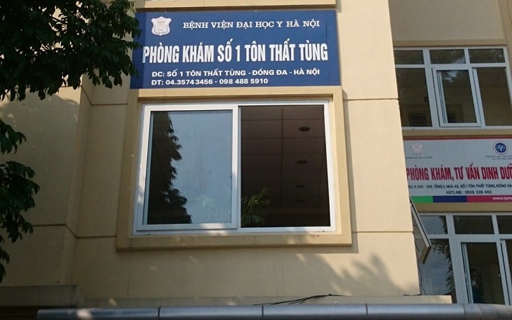 Phòng khám số 1 của Bệnh viện Đại học Y Hà Nội