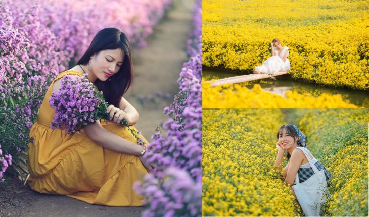 Đừng bỏ qua cách tạo dáng chụp ảnh ngồi giữa vườn hoa
