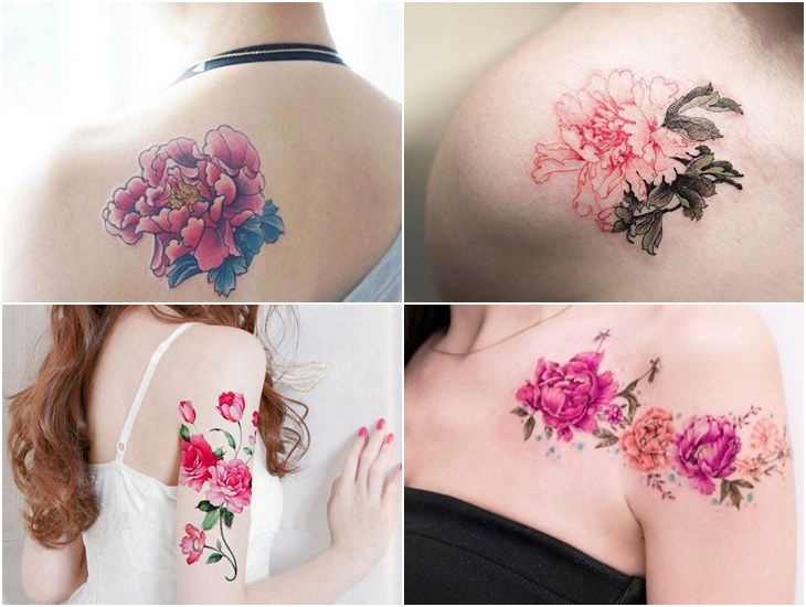 Hình xăm dán tattoo hoa đẹp mẫu đa dạng có hàng sẵn tại Candyshop88