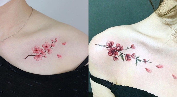 Giảm giá Hình dán tatoo mini hoa khô xinh xắn xăm dán không chống nước  size nhỏ 10x6cm c20  BeeCost