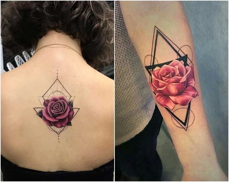 Tam giác phối kết hợp hoa hồng