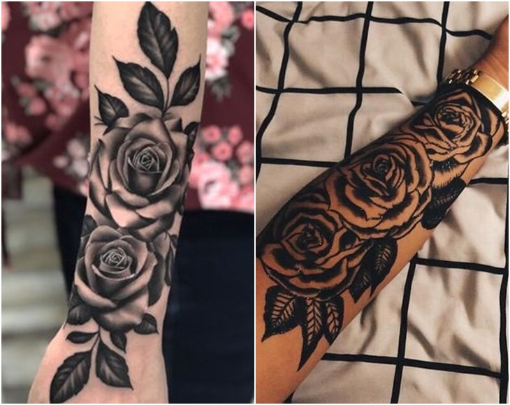 Hình xăm hoa hồng ở cánh tay nam  Tattoo Gà