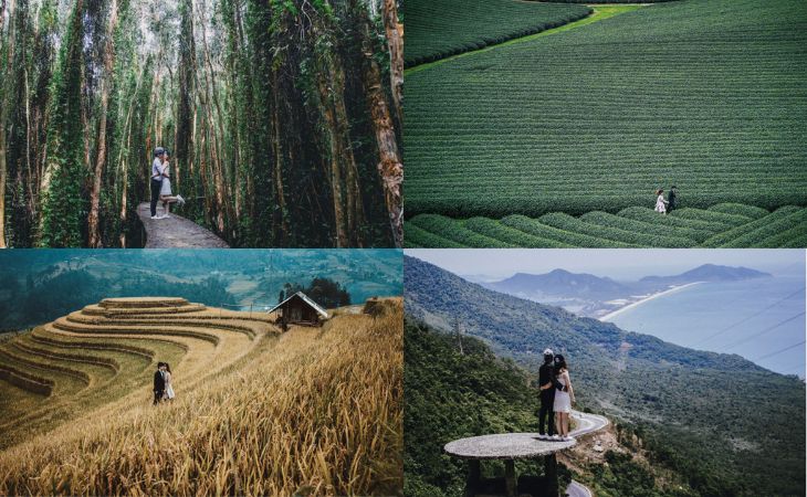 Cặp đôi tự chụp ảnh cưới bụi khắp Việt Nam gây sốt cộng đồng mạng