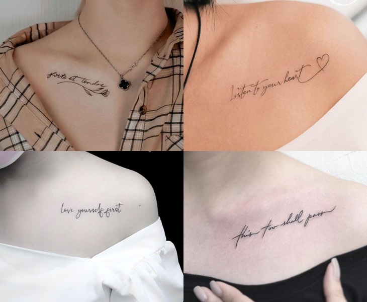 Hình Xăm Xương Quai Xanh Đẹp  Top Tattoo Cho Nam Nữ
