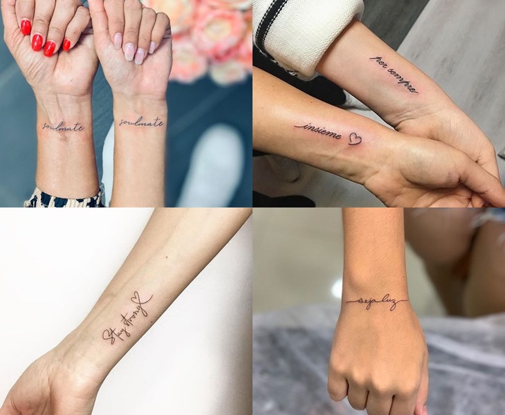 Xăm chữ ở cổ tay giúp bạn gái thêm phần cá tính