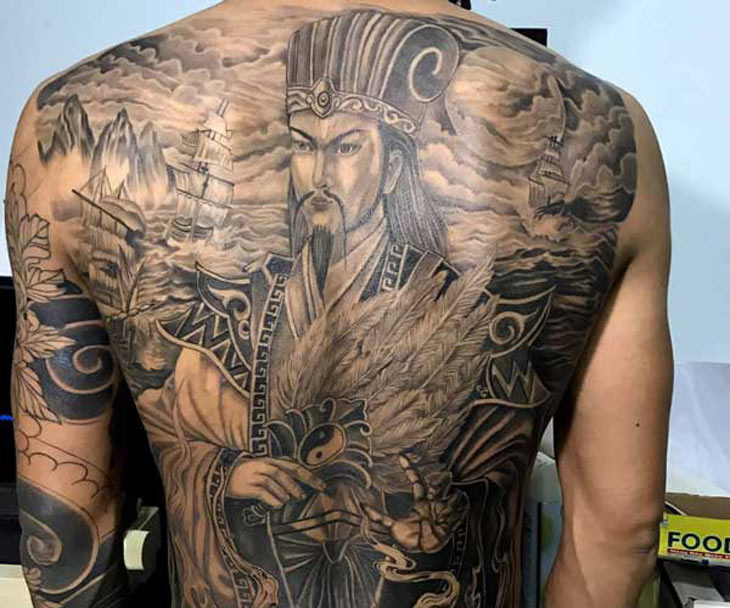 1085 mẫu hình xăm Nhật cổ Full Lưng cực đẹp cho nam  nữ 2023 trắng đen  rồng samurai yakuza tattooo