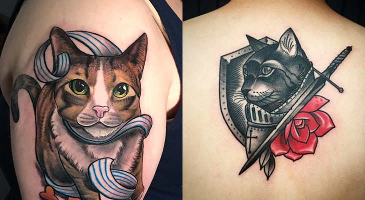Ý tưởng hình xăm mèo đáng yêu cho bạn gái  Owl Ink Studio  Xăm Hình Nghệ  Thuật