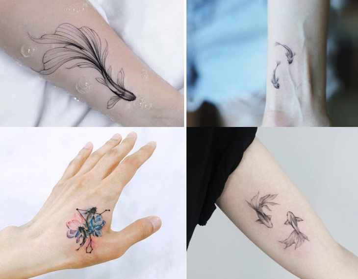 Album hình xăm cung Song Ngư đẹp nhất  Pisces tattoo designs Zodiac  tattoos Pisces tattoos