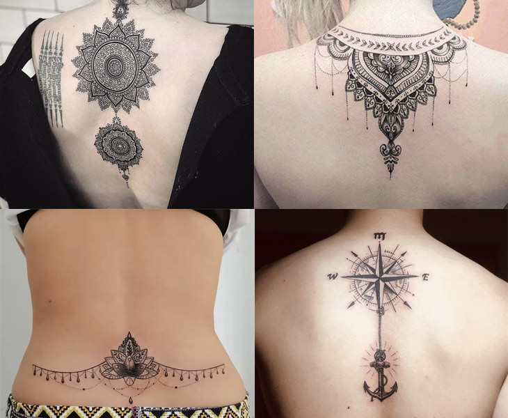 Tattoo lưng với các chi tiết hoa văn đẹp nhất