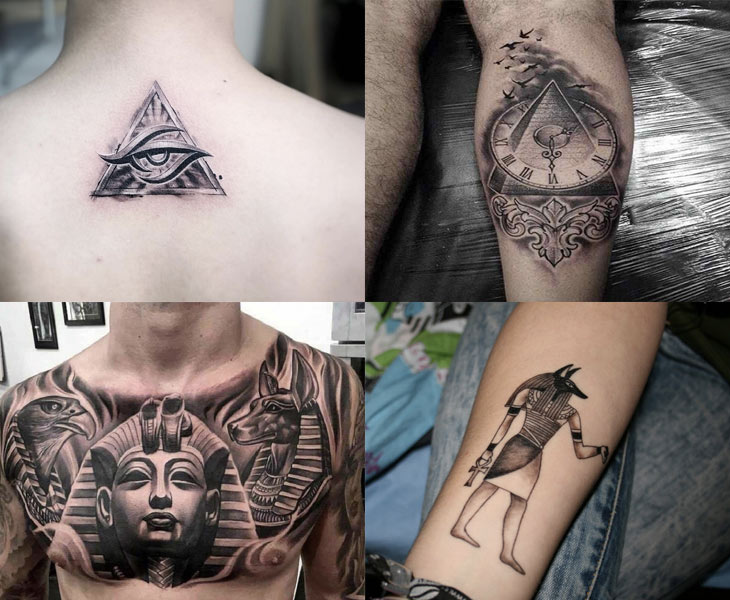 Tattoo hoa văn Ai Cập thể hiện tín ngưỡng 