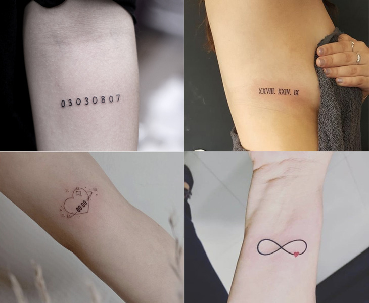 Các mẫu tattoo mini hình con số đẹp nhất