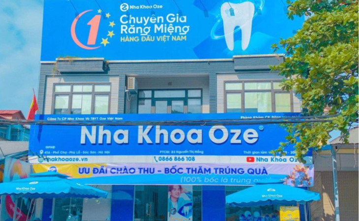 Oze cũng là cái tên bạn có thể tham khảo nếu đang tìm kiếm phòng khám nha khoa giá rẻ tại Hà Nội