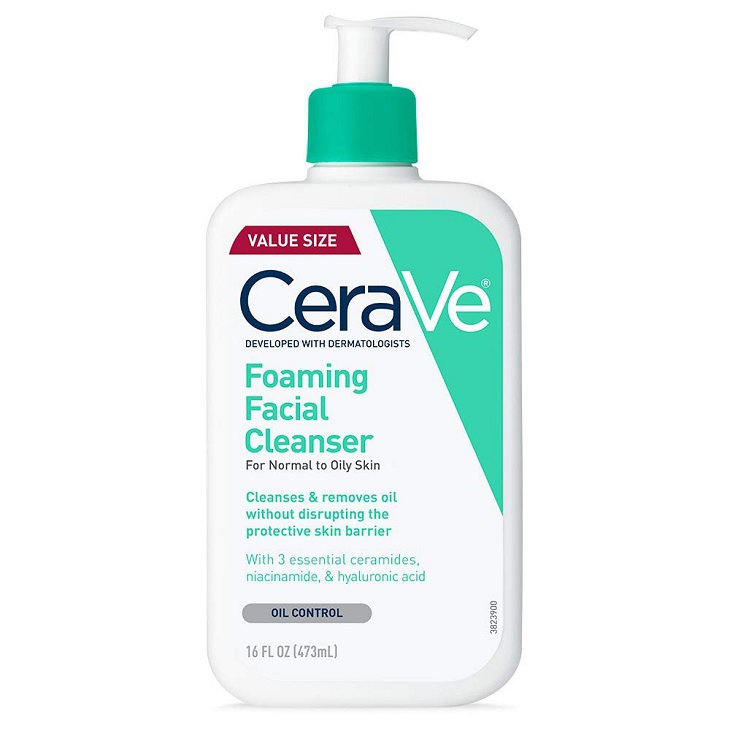 Sữa rửa mặt giúp giảm dầu nhờn CeraVe Foaming Facial Cleanser