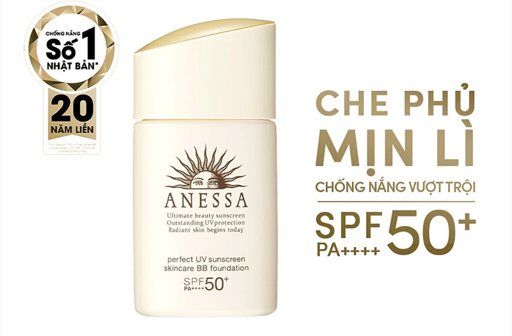 Anessa Perfect UV Sunscreen Skincare BB foundation SPF 50+ PA++++