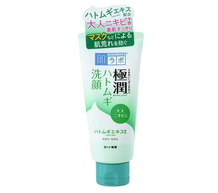 Sữa rửa mặt trà xanh của Nhật Bản Hada Labo Gokujyun Face Wash