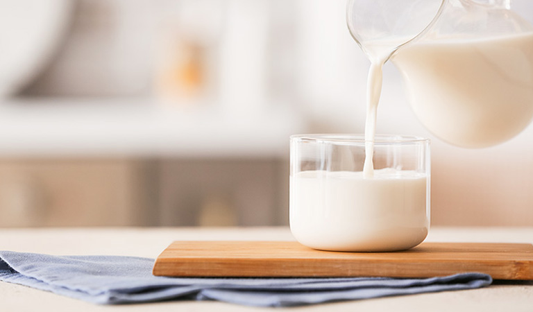 Sữa tươi không đường hỗ trợ giảm cân tốt